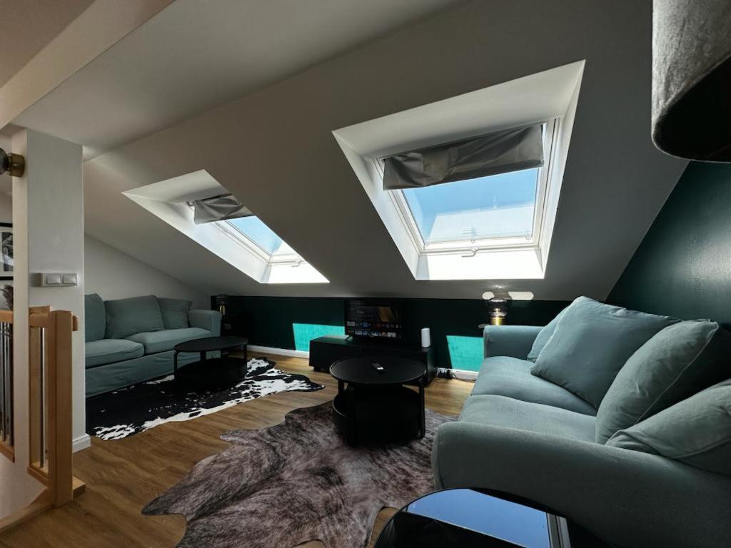 Nr 14 - Hochwertiges 3 Zimmer Maisonette Appartment Mit Grosszugigen Wohnbereich Und Balkon ไลป์ซิก ภายนอก รูปภาพ